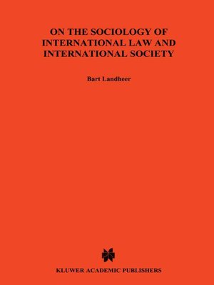cover image of On the Sociology of International Law & International Socitey